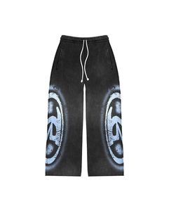 High Quality Streetwear Winter Customized Hooded Oversized Cotton Drawstring Tracksuit <b>Distressed</b> with Screen Printing - Product Image 5