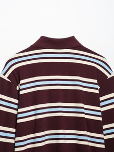 Femmes 2025 Polo respirant à rayures de style Preppy Fabricant OEM Vente en gros de l'usine Haut d'uniforme scolaire - Product Image 6