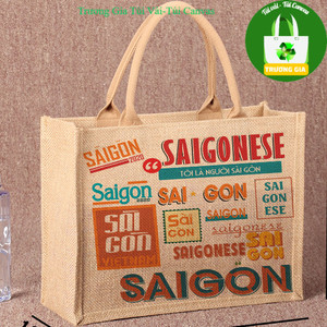 Sac de shopping unisexe décontracté en jute et paille Net Viet Collection, sans fermeture éclair, en toile, pour adultes, toutes saisons - Product Image 1