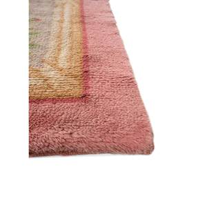 Tapis en laine noué à la main Aalam, motif médaillon rouge-orange, kilim abstrait fait main pour la maison, 9x12 rectangulaire, idéal pour adolescents, entrée et couloir - Product Image 4