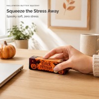 Jouet anti-stress Halloween en mousse PU à montée lente, motif fantôme et chauve-souris
