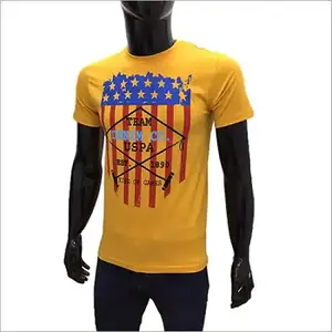 Camiseta personalizada para hombre, camisetas personalizadas para hombre, camisetas cortadas y cosidas con cuello en V hechas en la India