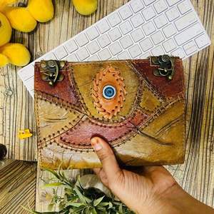 Journal en cuir fait main exclusif, journal rétro Arbre de vie, couverture rigide embossée, carnet de croquis aquarelle avec reliure durable - Product Image 5