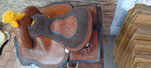 Premium Genuine Leather Handmade Designer Durable Comfortable Racing Western English Horse Saddle <b>Plastic</b> <b>Tree</b> - Product Image 3