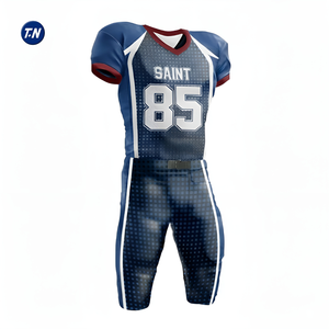 Uniforme de Fútbol Americano de Malla con Diseño Personalizado de Calidad Profesional a Precio de Fábrica, Impresión de Logotipo y Número del Equipo Personalizados, 100% Transpirable - Product Image 4