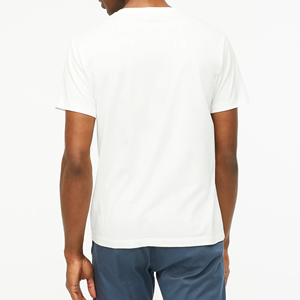 2024 Logo personnalisé col en v t-shirts pour hommes respirant de haute qualité 100% coton Polyester séchage rapide doux grande taille décontracté court - Product Image 2