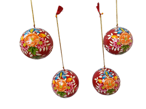 Kashmir Handmade Christmas <b>Tree</b> <b>Stand</b> Accessories Paper Mache Baubles and Ornaments - Product Image 2