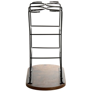 Casier à vin multifonctionnel pour 6 bouteilles 4 tasses pouvant contenir un gain de place Design intérieur de l'armoire Comptoir de cuisine Bar et présentoir à champagne - Product Image 2