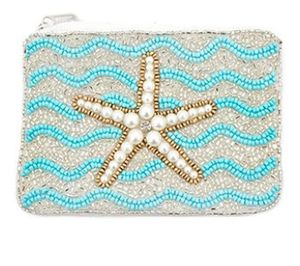 Porte-monnaie en perles blanches, sac à maquillage, accessoire fait main, pochette en perles colorées - Product Image 3