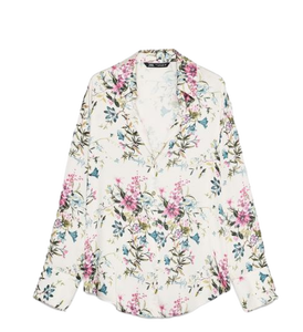 Alta demanda, venta al por mayor, camisa de verano para mujer, camisa Floral blanca, Top de encaje con decoración de botones disponible en suministro mayorista - Product Image 2