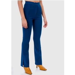 Pantalones ajustados rectos planos informales para mujer Cintura media Mezcla natural Ecológico Transpirable Cintura elástica Elección superior Primavera - Product Image 5