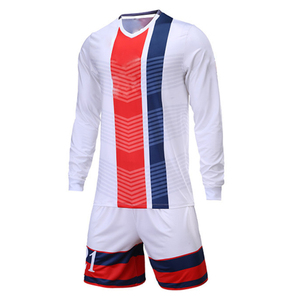 High Quality Soccer Uniform Football Jersey <b>Set</b> Breathable Quick Dry Anti-Bacterial Half Summer Custom Logo Teamwear OEM - Product Image 2