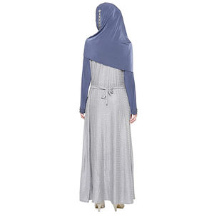 Robe longue islamique respirante pour femmes Abaya décontractée Grande taille Femmes Abaya Haute qualité Couleur personnalisée Robe islamique Femmes Abaya - Product Image 4