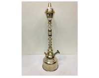 Farida Simpatico Mini Chicha de Luxe en Laiton de Taille Moyenne, Design de Table, Style Pharaonique Arabe, Technique Miroir, Égyptien Boury