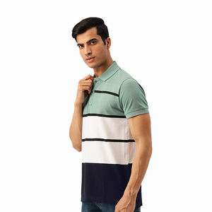 Camisas Polo para Hombre al por Mayor, Hechas en Algodón, a Rayas, con Cuello Camisero, Camisas Polo de Golf con Logotipo Bordado Personalizado - Product Image 3