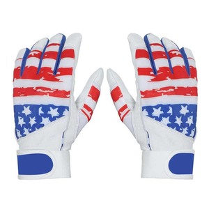 Guantes de bateo de béisbol con logotipo personalizado profesional hechos de piel de oveja - Product Image 5