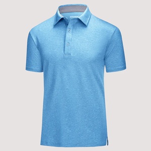 Camisas de Polo de Golf de Verano Bordadas Personalizadas, Polos de Hombre de Poliéster Mercerizado y Algodón, Camisas de Polo Transpirables para Hombre - Product Image 1