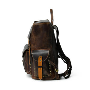 Sac à dos en cuir personnalisé écologique disponible à prix compétitif depuis l'Inde - Product Image 4