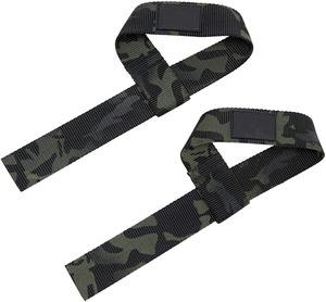 Correas de levantamiento de pesas para Fitness, correas de muñeca para levantamiento de pesas, correas de algodón con estampado de silicona - Product Image 4