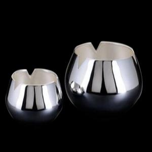 Bol Unique pour ustensiles de cuisine maison hôtel Restaurant Date fruits secs fait à la main métal argenté et résine bol de service rond fournitures d'hôtel - Product Image 5