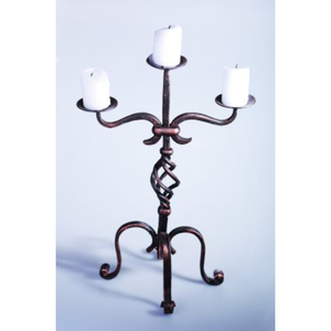Twist Design bougeoir en métal couleur marron Antique pièce maîtresse de mariage bocaux à bougie support et support candélabre décoratif - Product Image 1