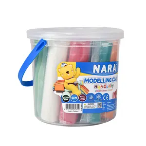13 Colors Bucket Modeling Clay NARA Brand for Kids - 1500g. Soft Non-Toxic Educational Toy Premium Quality Use for Stop Motion