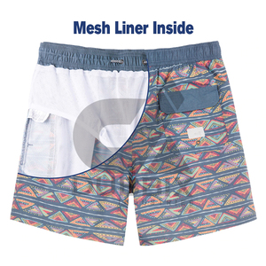 กางเกงขาสั้นชายหาดไฮสตรีทสำหรับผู้ชายกางเกงขาสั้นผ้าฝ้ายแห้งเร็วสีพื้นย้อมสีล้วนสำหรับออกกำลังกายชุดลำลองดีไซน์ใหม่พร้อมโลโก้ที่กำหนดเอง - Product Image 2