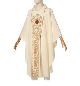 Nouveauté 2025 – Chasuble unisexe en coton personnalisable et respirante, brodée, style ethnique, pour la liturgie religieuse - Product Image 2
