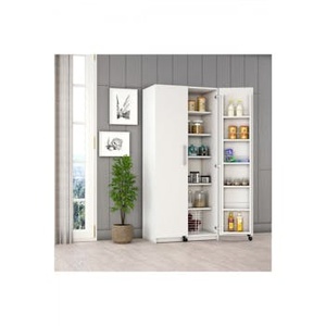 AsraTrend Armario de Alacena Blanco para Cocina MK-01 | 100% MDFLam Unidad de Almacenamiento Modular - Product Image 1