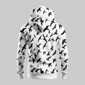 2024 haute qualité Logo personnalisé USA taille à capuche coton bouffée impression hommes à capuche pull décontracté polaire vêtements à capuche pour hommes - Product Image 6