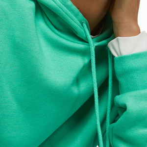 เสื้อฮู้ดสวมหัวผ้าคอตตอนหนาสำหรับผู้หญิงเสื้อมีฮู้ดโอเวอร์ไซส์ผ้าฟลีซไหล่ตกสำหรับเด็กผู้หญิง - Product Image 3