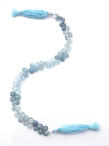 Natural Faceted <b>Aquamarine</b> Beads Green Blue Gemstone Strands Loose Oval Drop Shapes - Product Image 4
