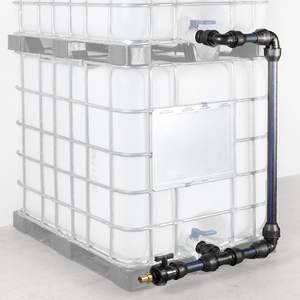 Réservoir IBC en acier inoxydable haute résistance 1000L Conteneur de stockage d'eau saine Pompe à double paroi Contrôle de la température 4 ans - Product Image 2