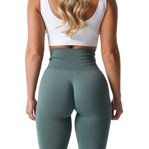 OEM Custom Wholesale High Waist 100% Cotton Gym <b>Leggings</b> for <b>Women</b> Breathable <b>Compression</b> Stretch Casual Tight Seamless Yoga - Product Image 4