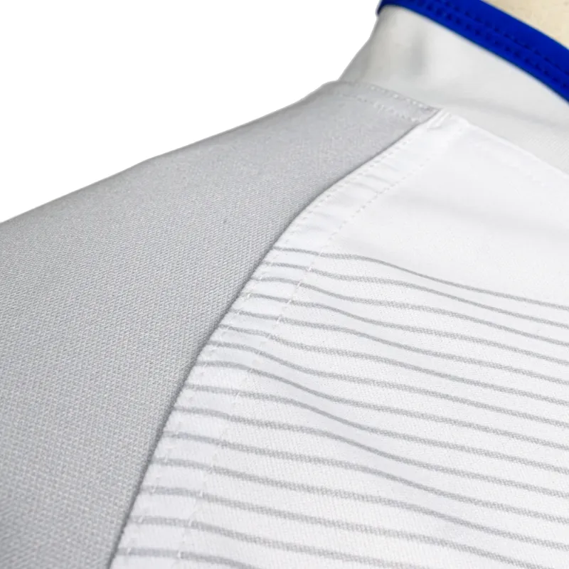 Insignias personalizables camiseta de rugby blanca de secado rápido transpirable camiseta de rugby uniformes blancos de entrenamiento y juego