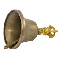 Ensemble cloche et dorje tibétains anciens en bronze gravé sculpté pour la méditation
