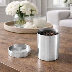 Boîte à thé en laiton de luxe, hermétique, 150 ml, pliable, décoration moderne pour la maison, cuisine, artisanat de qualité supérieure, export - Product Image 2