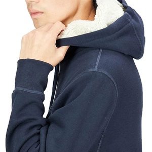 Best Selling Men's Hoodies Stand <b>Collar</b> Woolen Professional Logo Printing High Quality Solid Pattern Winter - Product Image 4