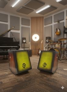 Cajon compact en bois angulaire traditionnel Solobeat, émeraude, trapézoïde, boîte à rythmes - Product Image 3