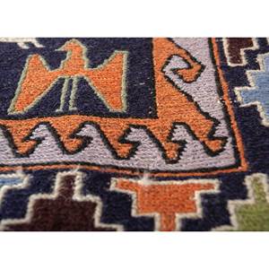 Alfombra Kiaan Azul de Lana y Seda Anudada a Mano Pae-5273 con Patrón Geométrico para Sala de Estar, Alfombra para Adolescentes de 9x12, Decoración para Pasillo - Product Image 3