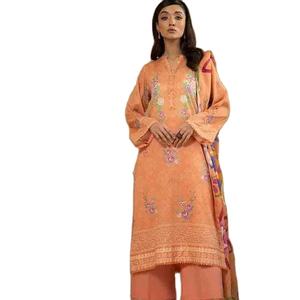 Shalwar kameez señoras Diseñador trajes de algodón para el vestido de verano ropa de mujer Impreso trajes de algodón India y Pakistán clothin - Product Image 1