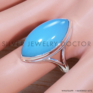 Elegante Anillo de Plata de Ley 925 con Gema de Corte Marquesa, Anillo de Compromiso y Boda, Joyería Bohemia, Regalo para Ella - Product Image 2