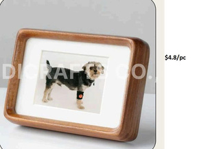 2025 Custom Wholesale Rustic Style <b>Wood</b> Rattan Wicker Inlay Border Photo Frame | Wooden Arched Picture with Accents - Product Image 5