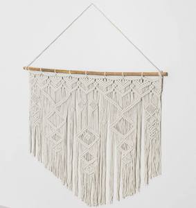 Cabecero de algodón de macramé trenzado a mano Exquisito diseño único 100% algodón Macramé Bedhead - Product Image 4