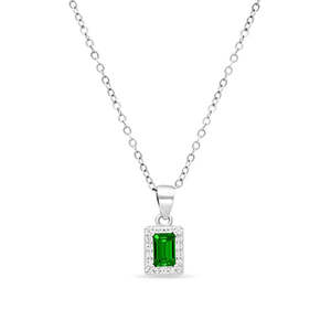 ชุดเครื่องประดับไข่มุกและเพทายสีเขียวมรกต Zarkan Green Treasure Box (ไข่มุกน้ำจืดทรงมรกตและทรงลูกแพร์ สำหรับงานปาร์ตี้และงานแต่งงาน) - Product Image 4