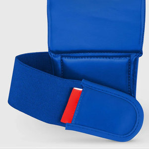 2025 azul 8oz PU cuero Karate guantes de boxeo Pakistán hecho a mano buen vendedor último estilo con diseño transpirable único - Product Image 4