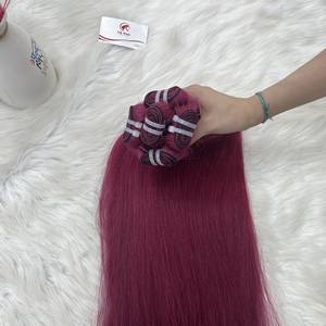 44 + colores en trama, liso natural, gran stock de cabello virgen de alta calidad 100% cabello virgen, cabello crudo vietnamita - Product Image 2