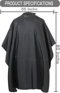 Cape de coupe de cheveux avec fermeture à pression réglable, cape de barbier professionnelle pour hommes et femmes, modèle Zee Lain Ind ZLI-1101 - Product Image 2