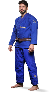 Kimono de Jiu Jitsu Azul Rey, 450 g/m², 10 oz, Tejido Ripstop Transpirable, 100% Algodón, Unisex, Venta al por Mayor, Chaqueta de Jiu Jitsu - Product Image 2