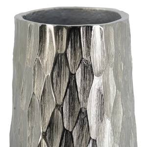 Jarrón de Metal con textura plateada, jarrón decorativo de aluminio, forma oblonga alta, jarrón de plata moderno decorativo moderno - Product Image 5